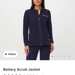 Figs Bellery Navy Utility Jacket